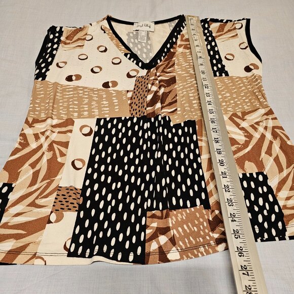 Joseph Ribkoff V Neck Top Women Size 14 Multicolor - Picture 7 of 13